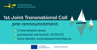 Pre announcement call Sustainable Blue Economy Partnership