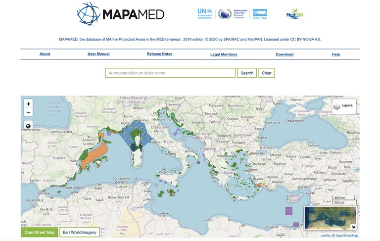 New edition of MAPAMED, the database of MArine Protected Areas in the Mediterranean