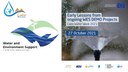 Communiqué de presse WES - Premières leçons tirées des projets de démonstration WES présentées à la Semaine de l'eau du Caire 2021